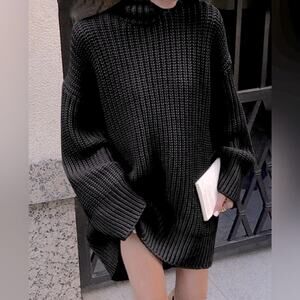 NWT REVOLVE & MINIMALIST lovers COMMENSE knit sweater dress mini oversized XL